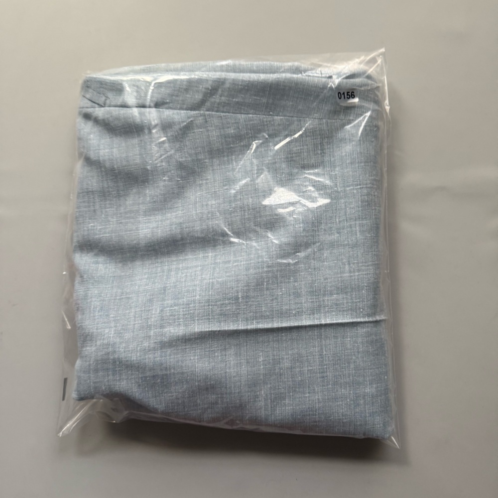 vtg Yves Saint Laurent YSL Linen Trouser Wide Leg Pants Women’s Blue 10 / Medium - Picture 12 of 12